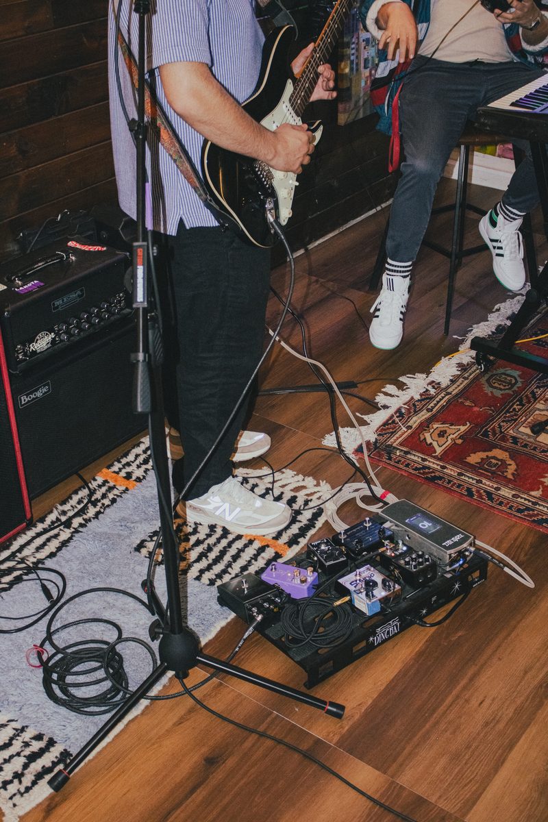 Tracking guitar inside 30Foot Studios